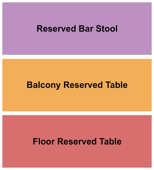 Madlife Stage & Studios Tables & Barstools Seating Chart